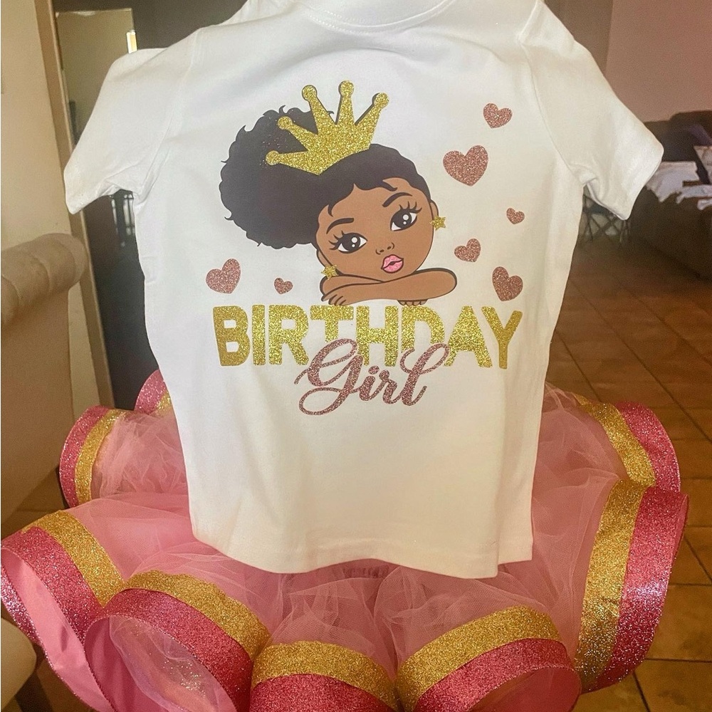 Birthday Girl T-Shirt with Tutu